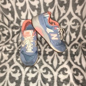 Multi colored new balance sneakers